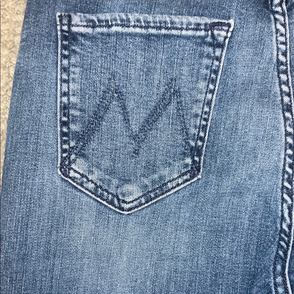 MOTHER Twister Sneak High Waist Flared Wide Leg - Size 25 - Picture 6 of 8